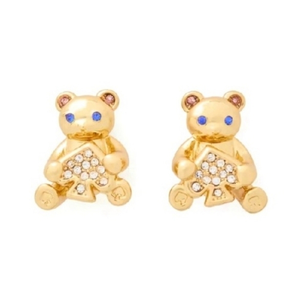 🔹️Kate Spade🔹️ Oh What Fun Spade Teddy Studs [$79 MSRP] - Picture 3 of 5